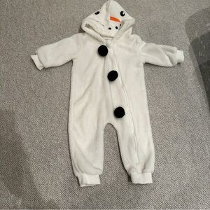 Snowman hooded onesie